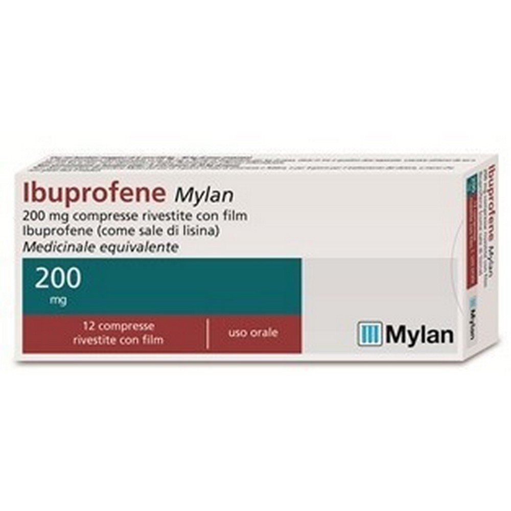 Mylan Ibuprofene 200 mg, 12 compresse