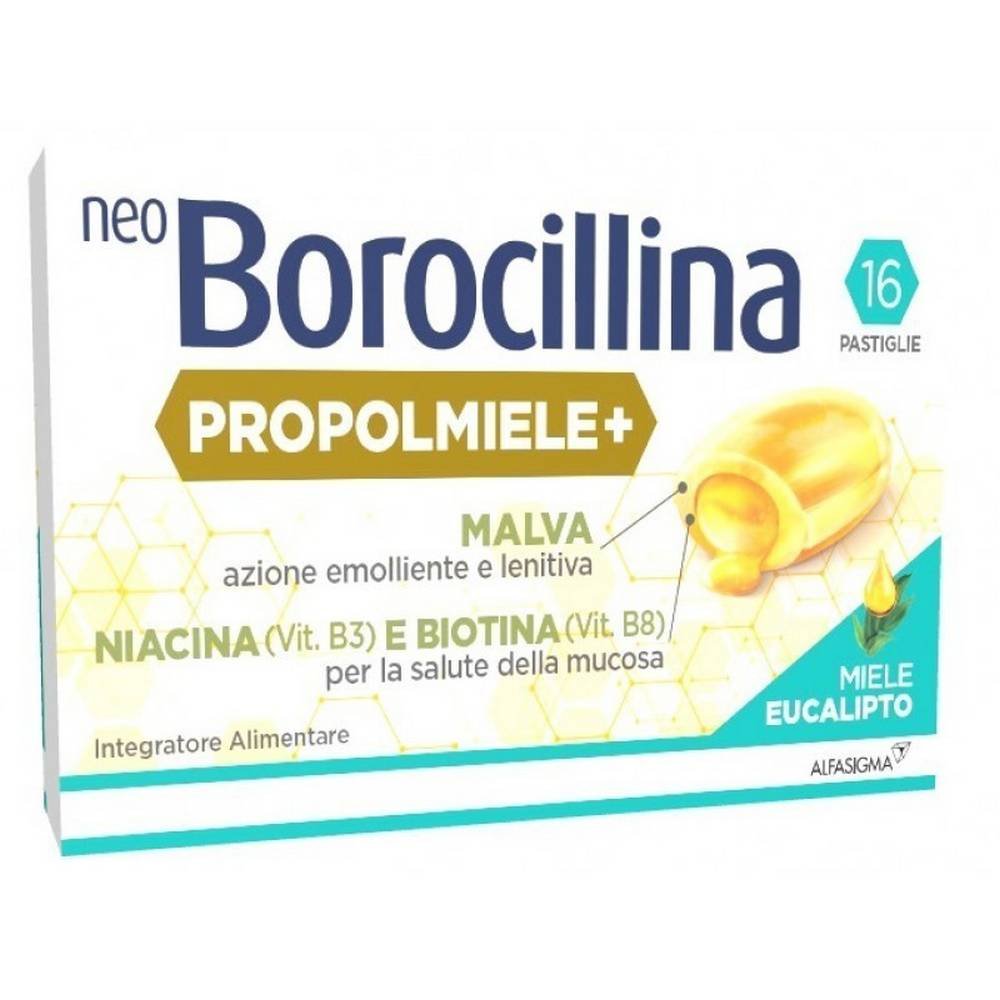 Neoborocillina Propolmiele+ 16 Sore Throat Lozenghes