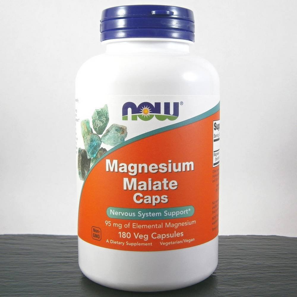 Now Foods Magnesium Malate 1000 mg, 180