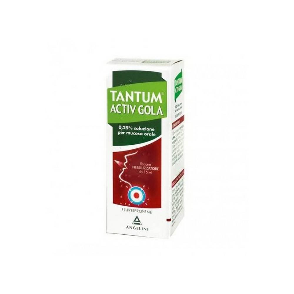 Tantum Activ Gola Spray 0.25% - Sore Throat Nebulizer 15 Ml