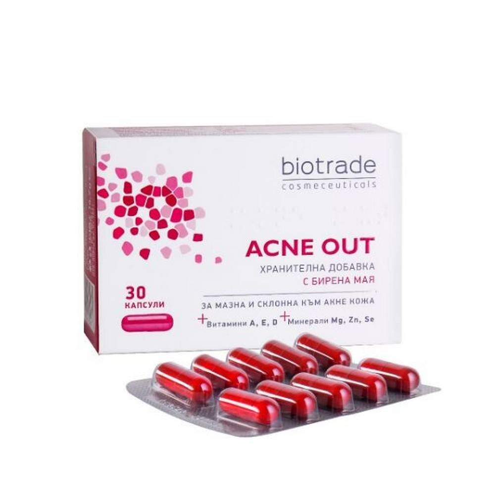 Acne Out Dietary Supplement, 30, Акне аут хранителна добавка