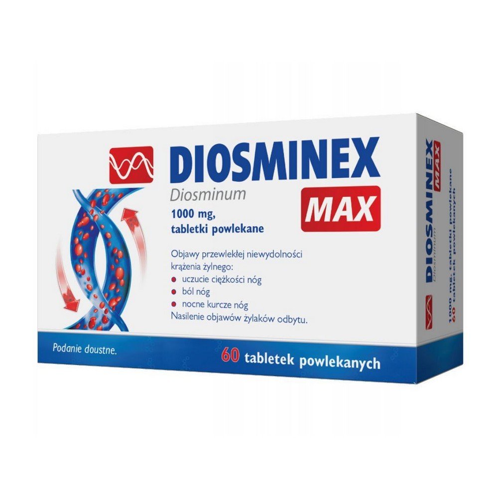 Diosminex Max 1000 mg - 60 tabletek powlekanych