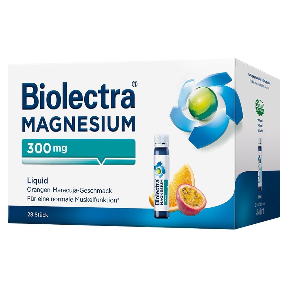 BIOLECTRA Magnesium 300 mg Liquid, 28 pcs