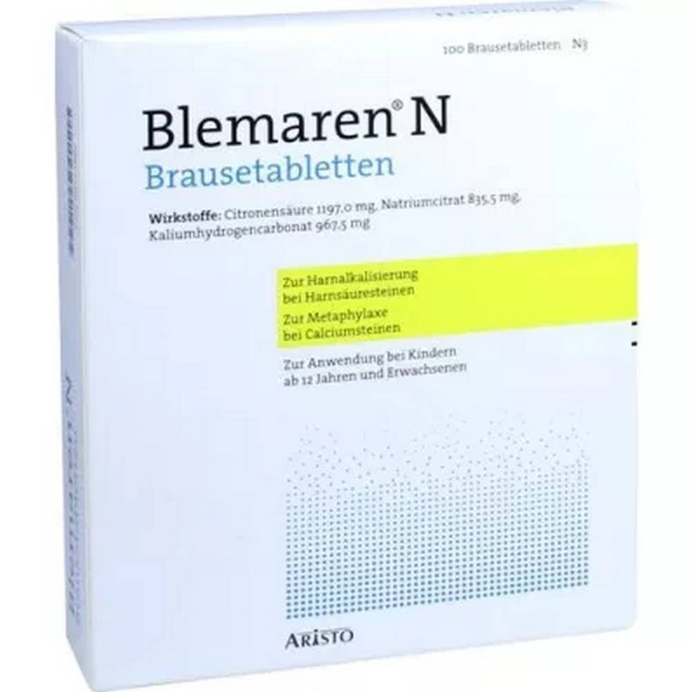 Blemaren N Tablets 100 pcs for kidney stone prevention and treatment.