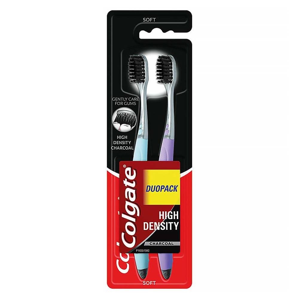 COLGATE High Density Charcoal Toothbrush 1 + 1