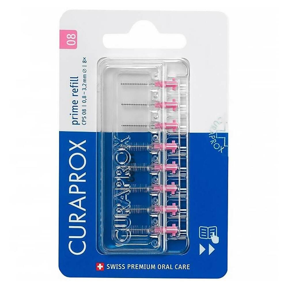 CURAPROX CPS 08 prime refill interdental brush 8 pcs