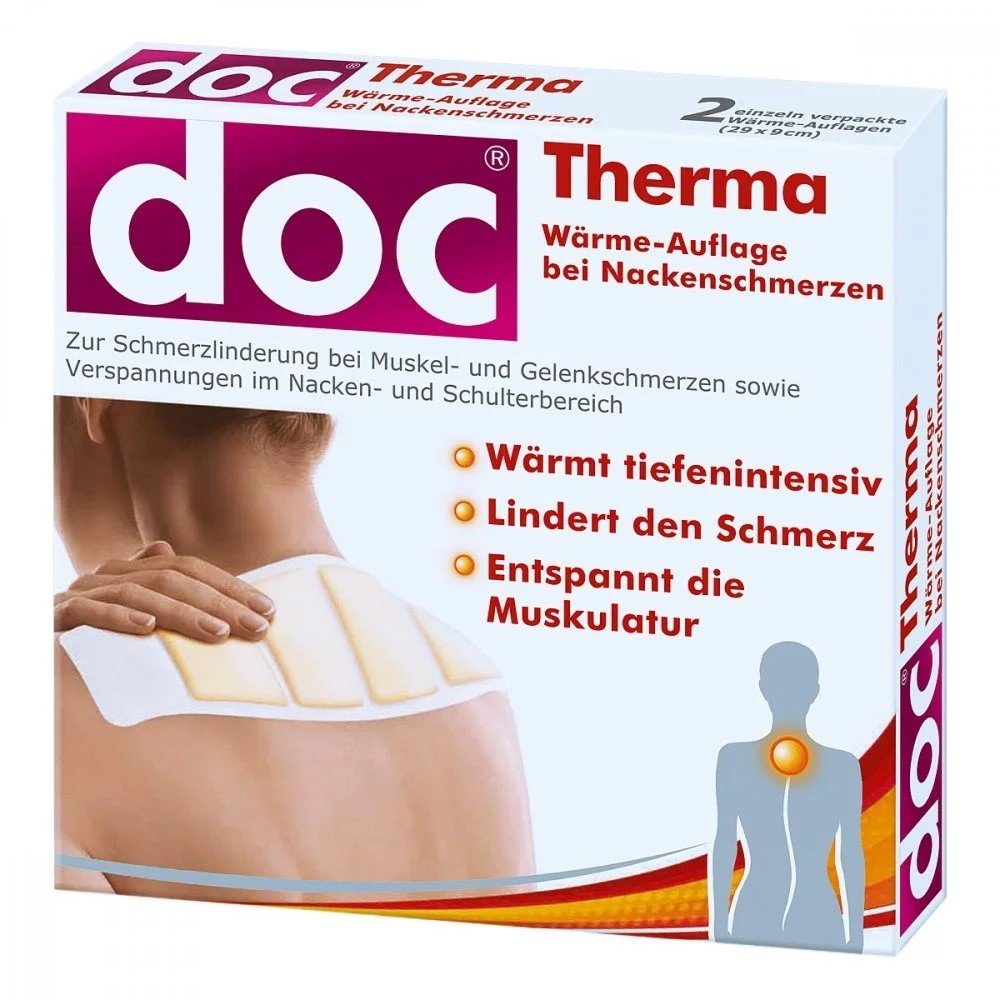 DOC THERMA Heat envelope for back pain, 2pcs