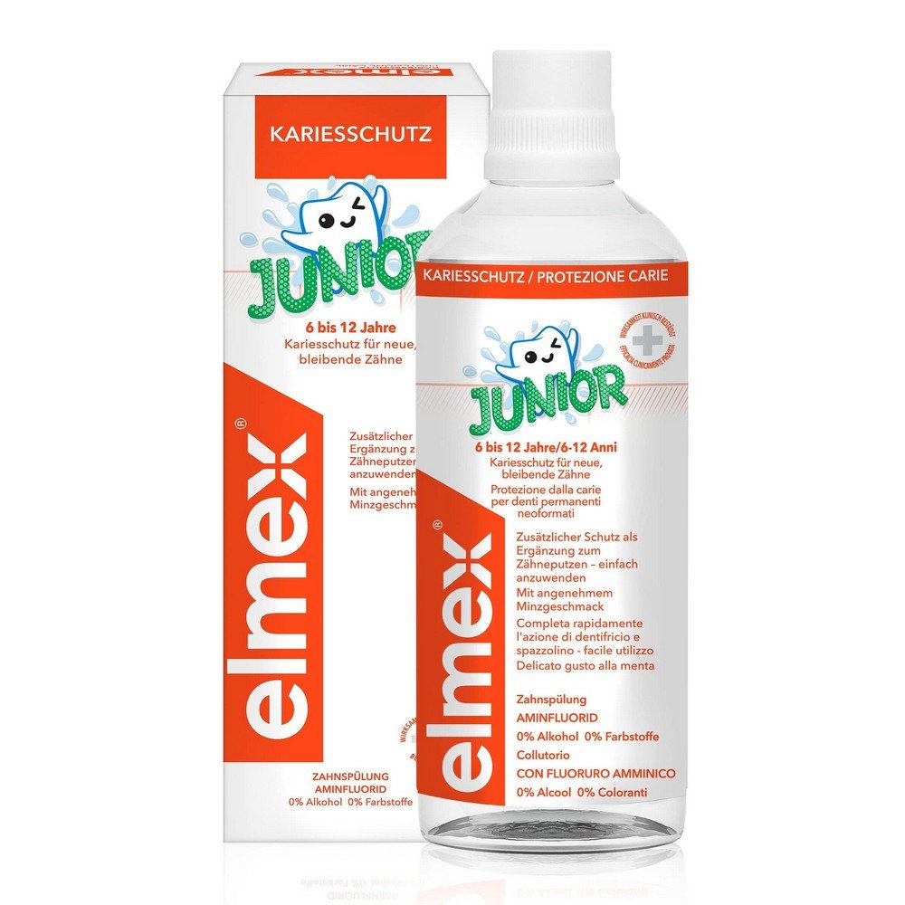 ELMEX Junior Mouthwash for children aged 6-12 years 400 ml