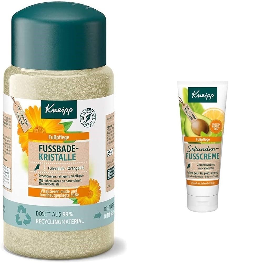 KNEIPP Footbath crystals Calendula orange oil, 600 g