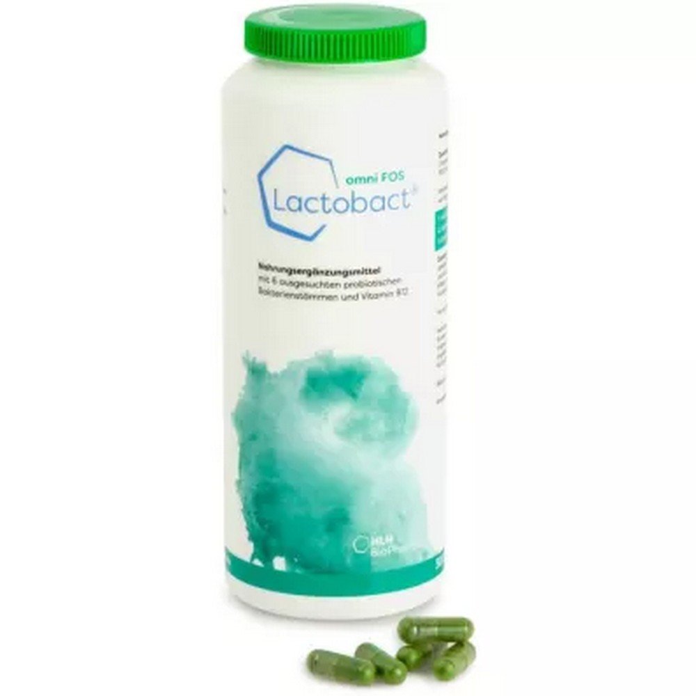 LACTOBACT Omni FOS gastric -resistant capsules, 300 pcs - EU Pharmacy Shop