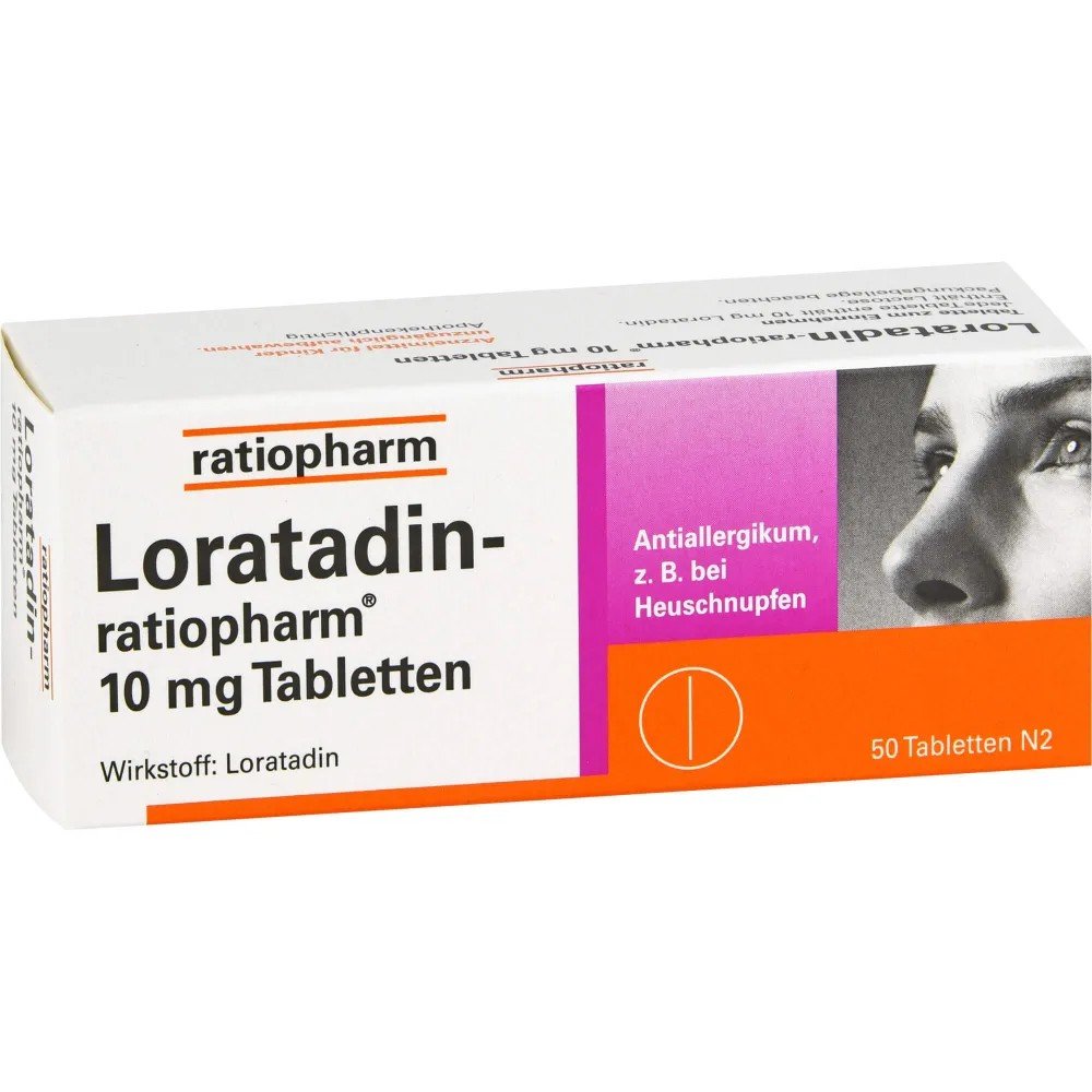Loratadin-ratiopharm 10 mg tablets, 50 pcs