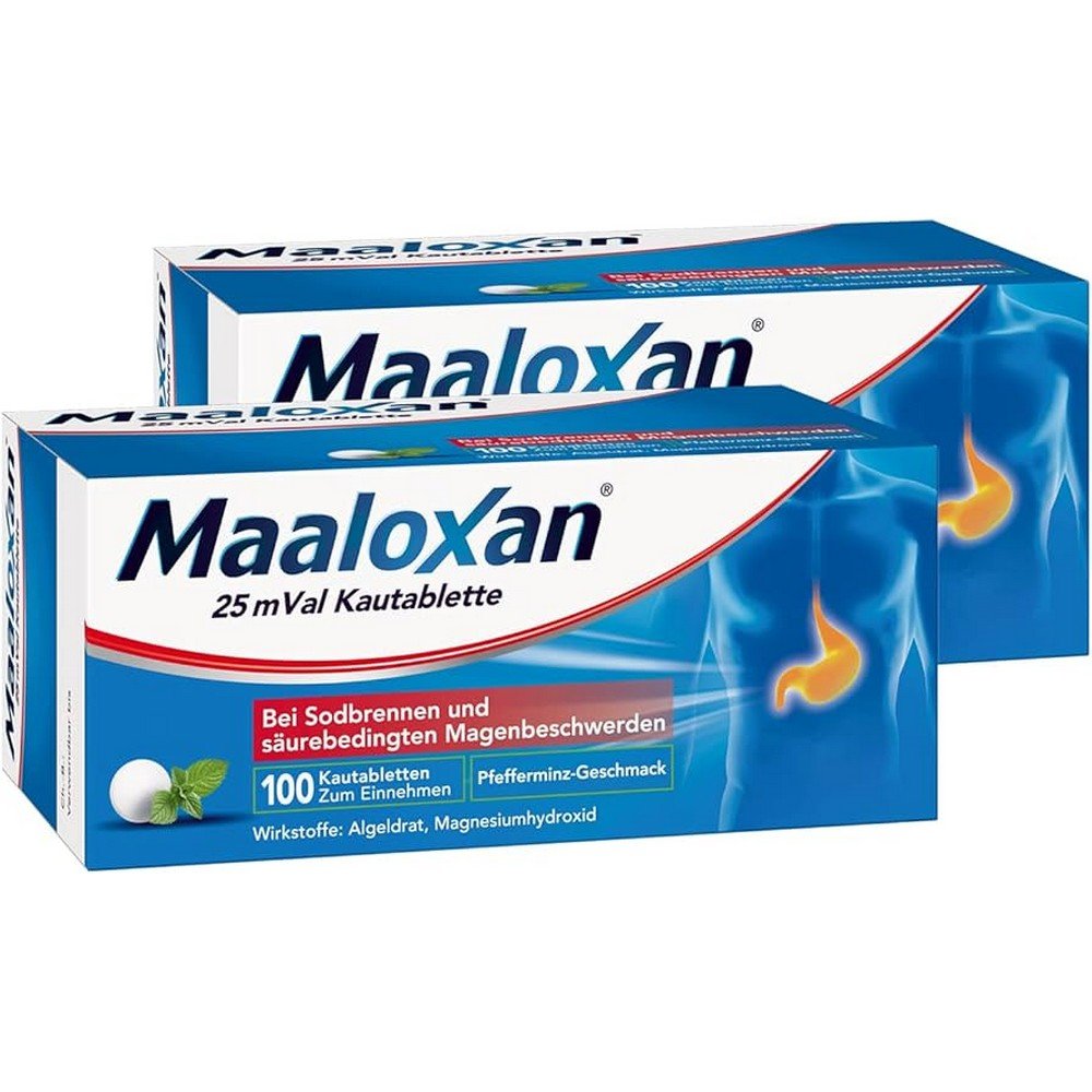 MAALOXAN 25 mval chewing tablets, 100 pcs