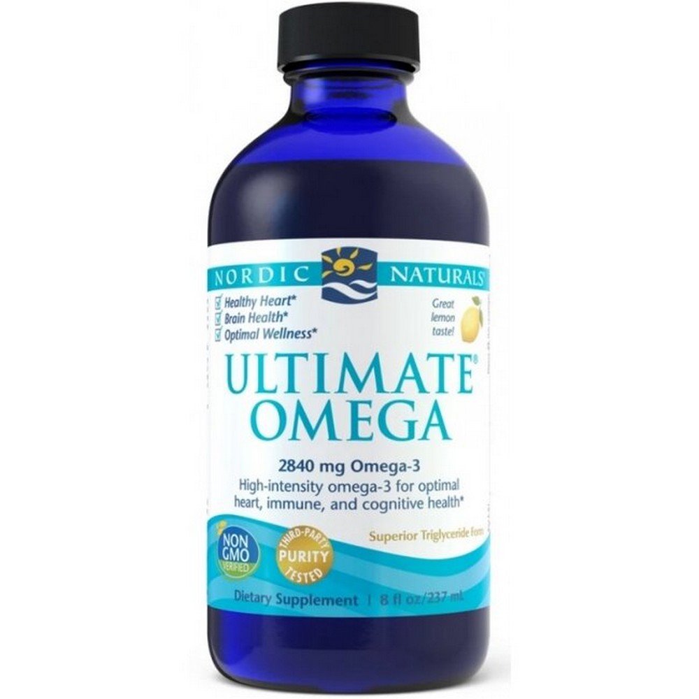 Nordic Naturals Omega Acids 2840mg Lemon Flavor Ultimate Omega 237ml