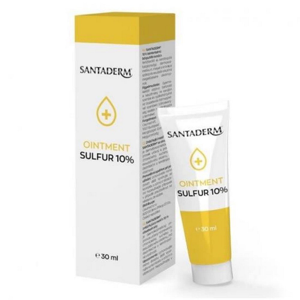 SANTADERM emollient ointment with 10% sulfur content 30 ml