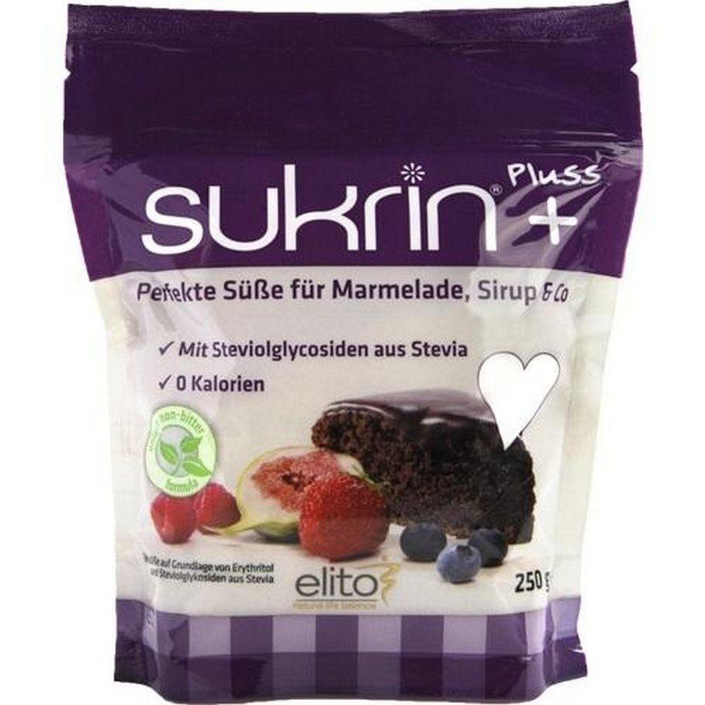 SUKRIN Pluss double sweetness with stevioglycosides, 250 g