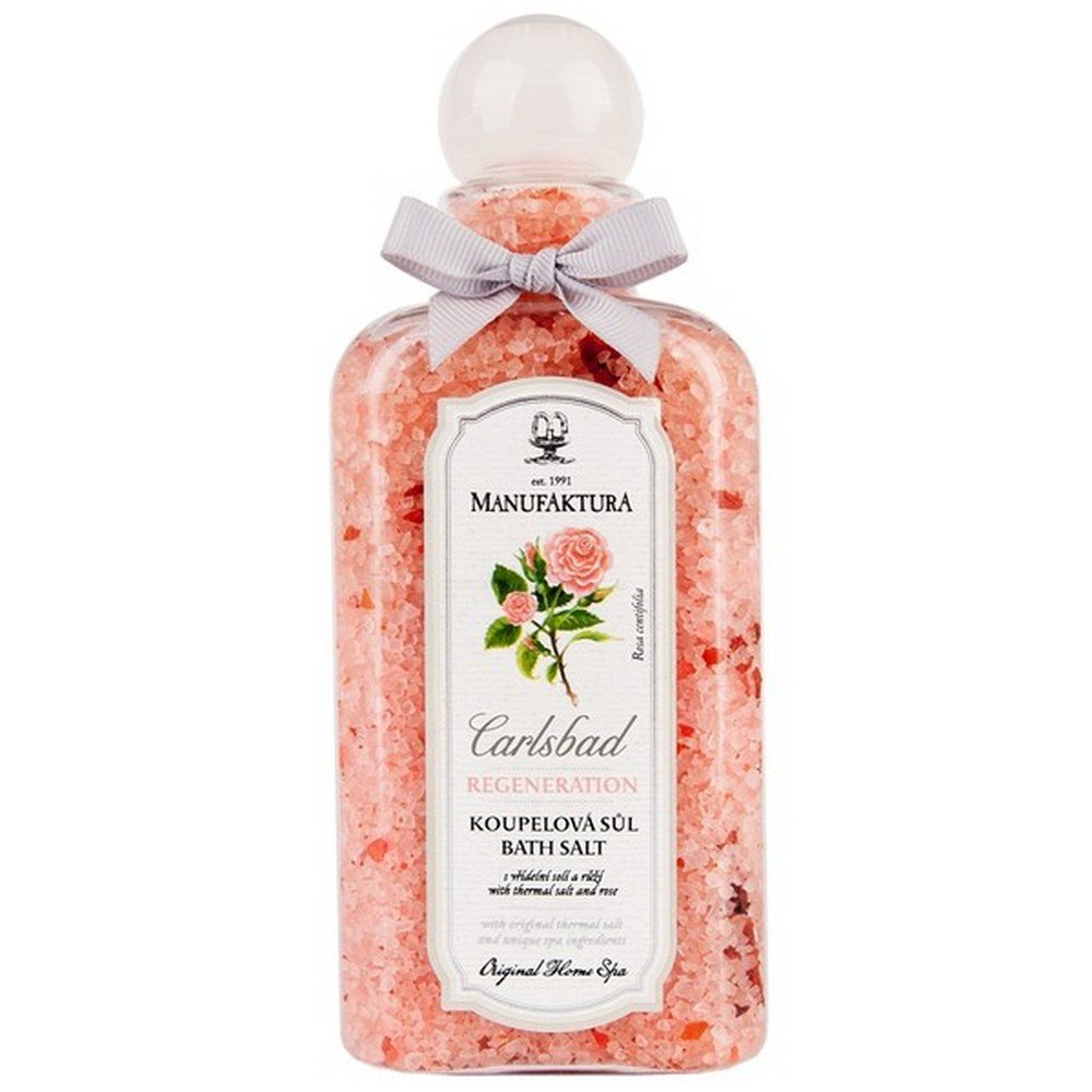 Bath salt with thermal salt of Karlovy Vary and Rose,Koupelová sůl s termální solí Karlovy Vary a Růže,Manufaktura