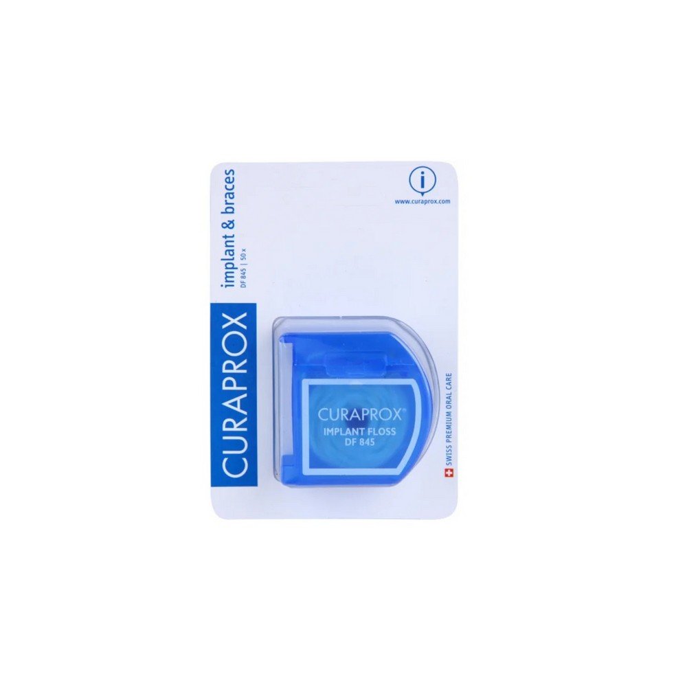 CURAPROX DF 845 dispenser dental floss with fleece part, 50 pcs