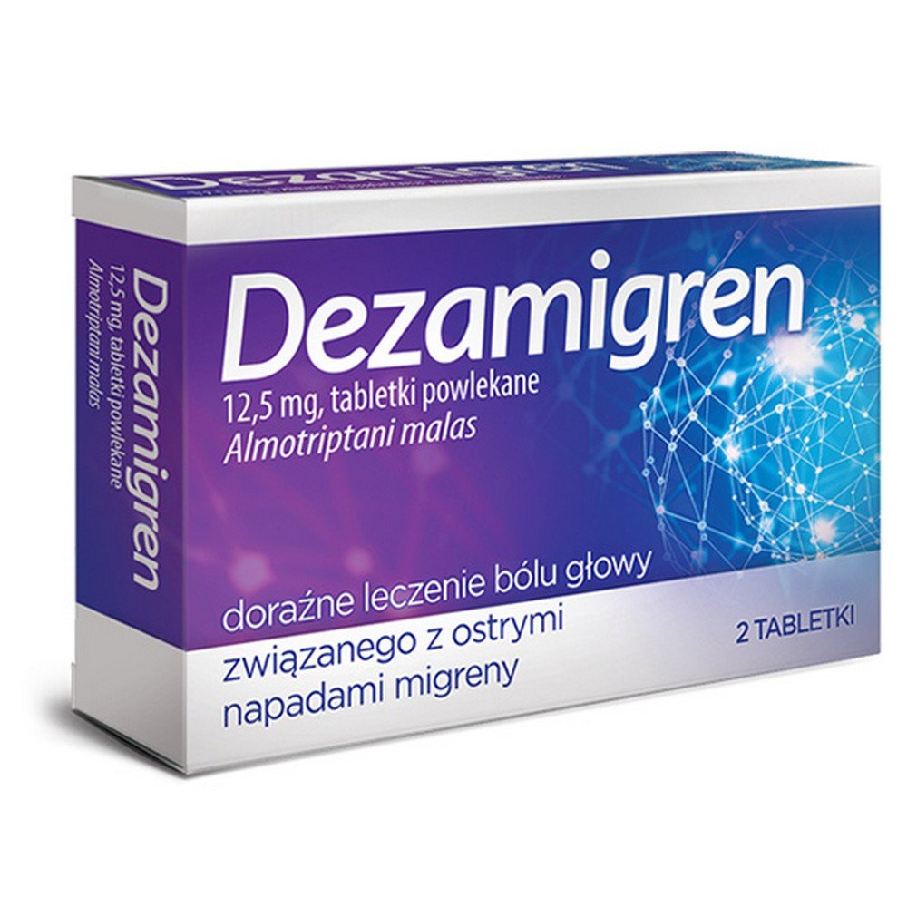 Dezamigren 12.5 mg 2 tablets