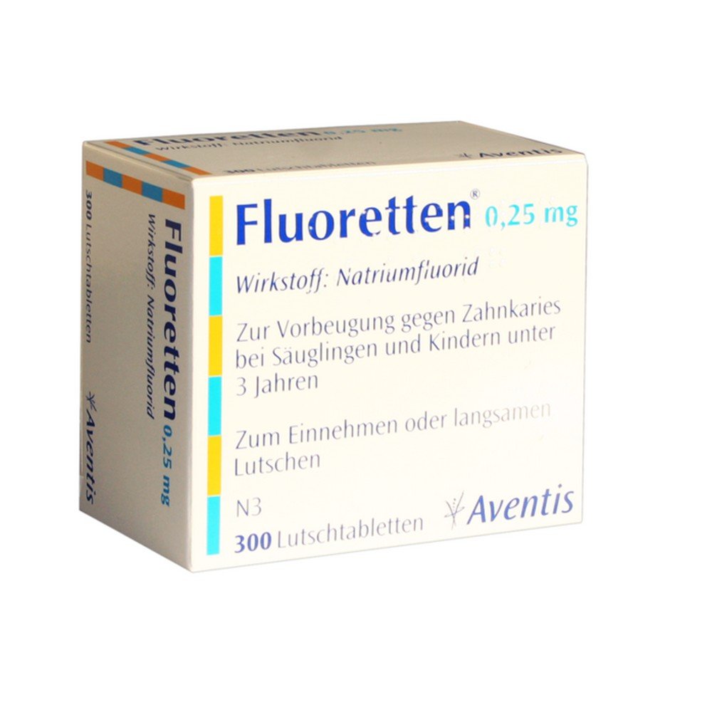FLUORETTEN 0.25 mg tablets, 300 pcs