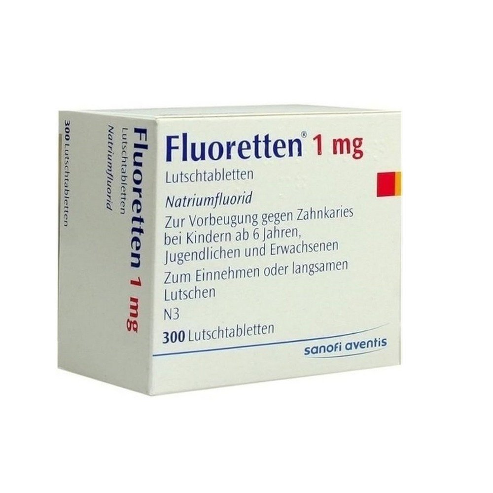 FLUORETTEN 1.0 mg tablets, 300 pcs