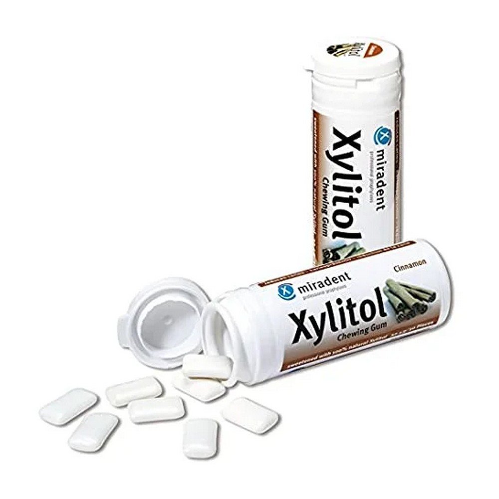 MIRADENT Xylitol Chewing Gum Cinnamon, 30 pcs