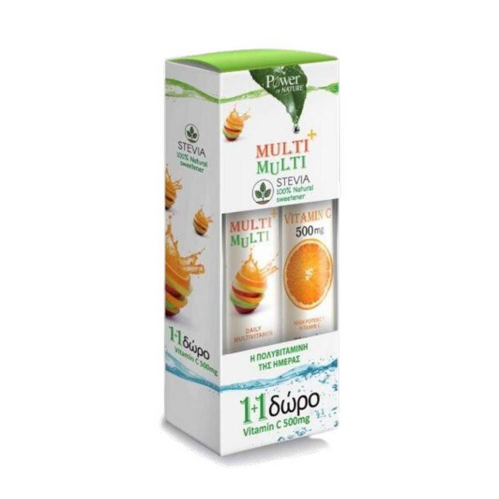 Multi+Multi, 24+vitamin C 500 mg, 20, Мульти+Мульти, 24+витамин С 500 мг, 20