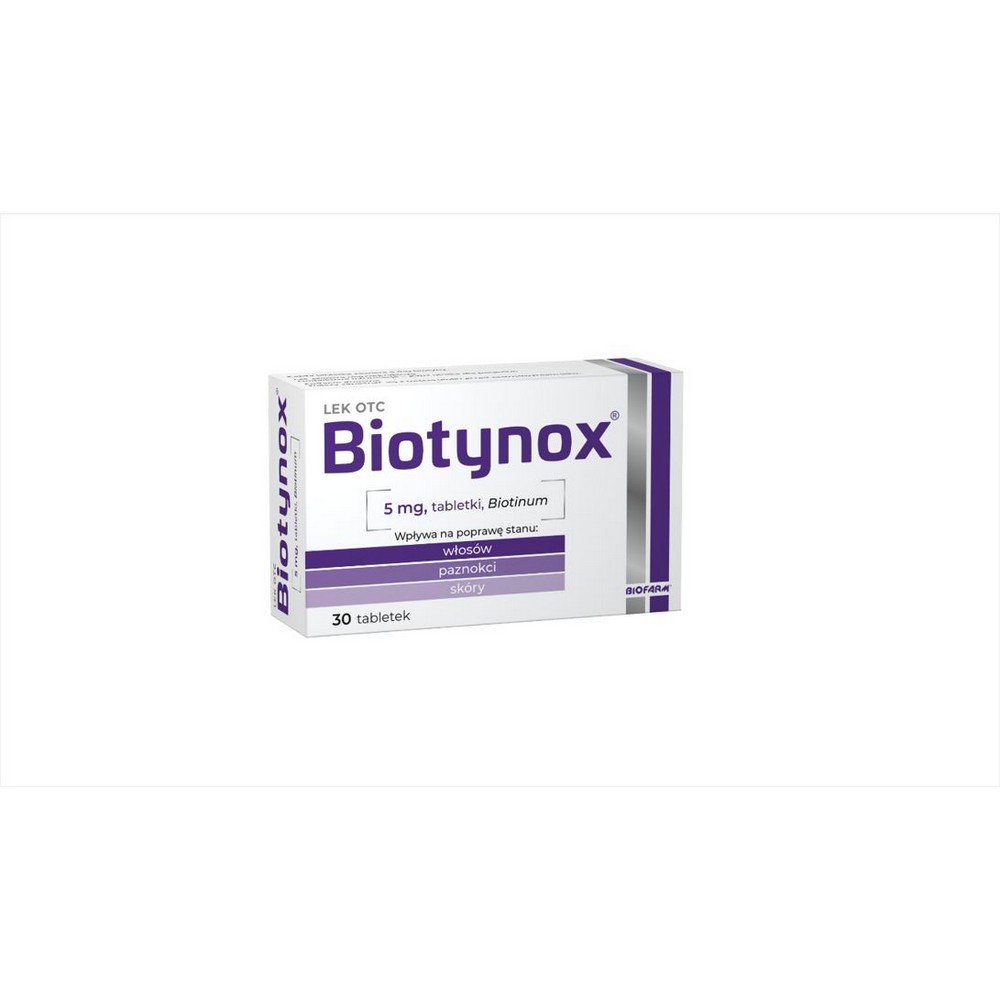 Over-the-counter drug Biofarm Biotynox biotin 60 tablets, Biotynox biotin