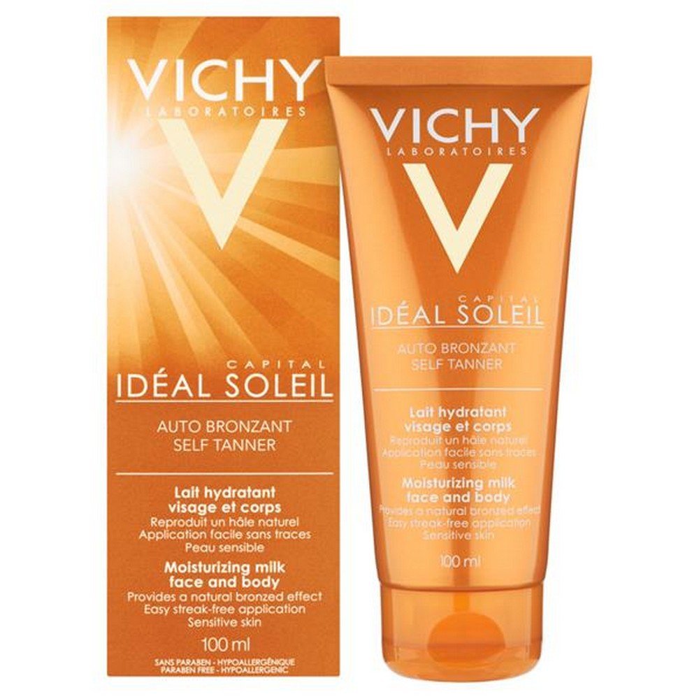 Vichy Ideal Soleil Autobronzant Bronzing moisturizing milk for face and body 100ml​