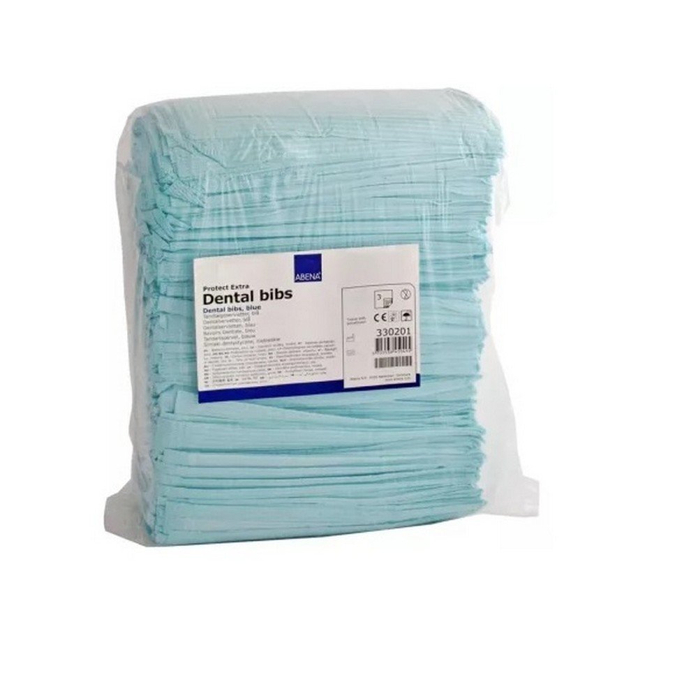ZAHNARZT bib 41x45 cm blue, 4X125 pcs