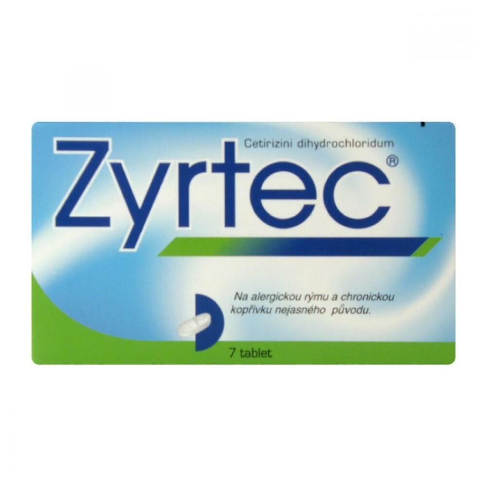 ZYRTEC tbl 7x 10mg,ZYRTEC 10 mg 7 potahovaných tablet