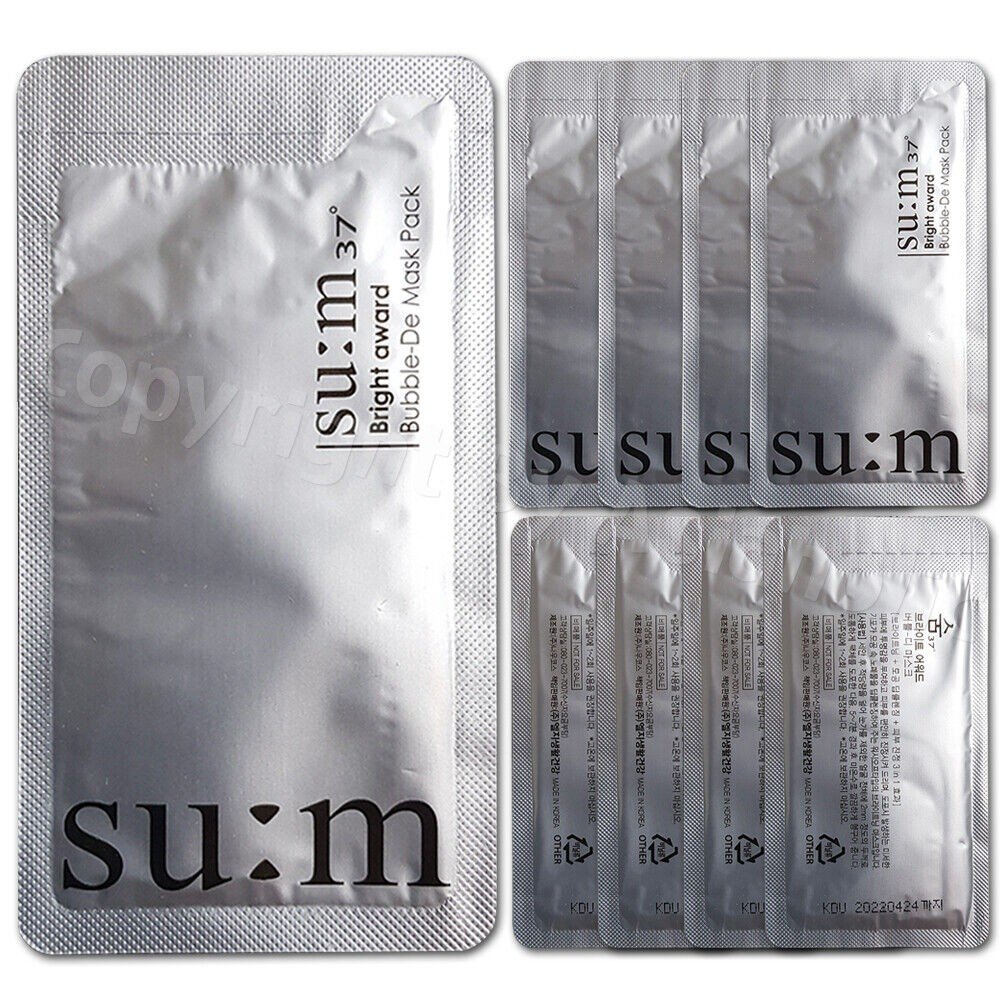 SU:M37,SU: M37 Bright Award Bubble-De Mask Pack 4,5 ml (10 szt. ~ 100 szt.) Sum37 Najnowsza wersja,Bright Award Bubble-De Mask Pack 4.5ml (10pcs ~ 100pcs) Sum37 Newest Ver