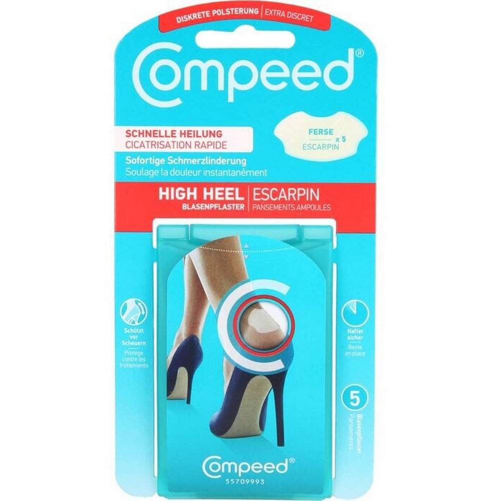 Compeed blister plaster high heel 5 pieces.,Compeed Blasenpflaster High Heel 5 Stk.