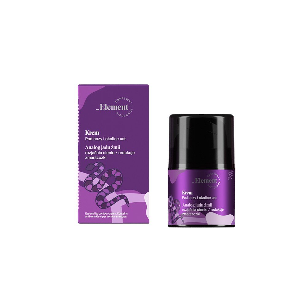 Element Viper's Venom Analog Eye and Lip Cream for Wrinkle Reduction and A,Element Viper's Venom Analogowy krem pod oczy i usta do redukcji zmarszczek i A,Markenlos