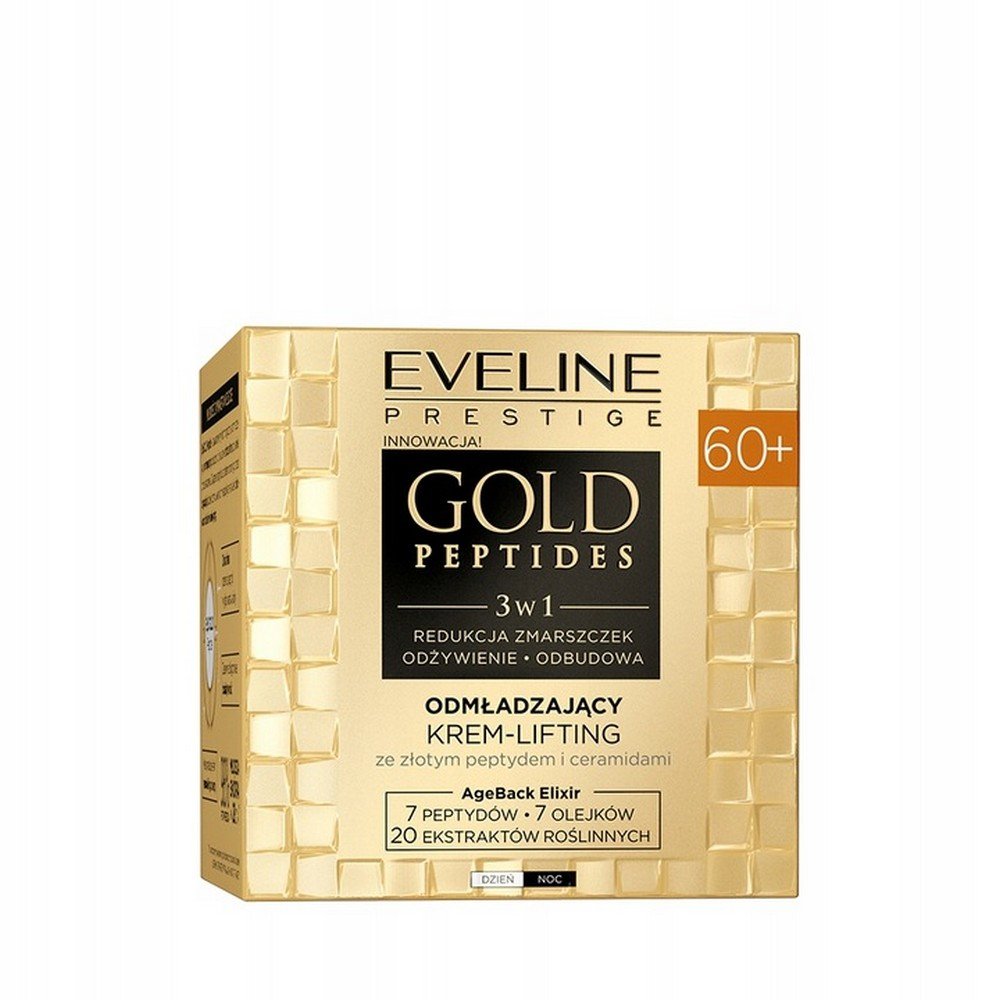 Eveline Cosmetics,Eveline Cosmetics Face Cream Gold Peptides 60+,Eveline Cosmetics Krem do twarzy Złote Peptydy 60+