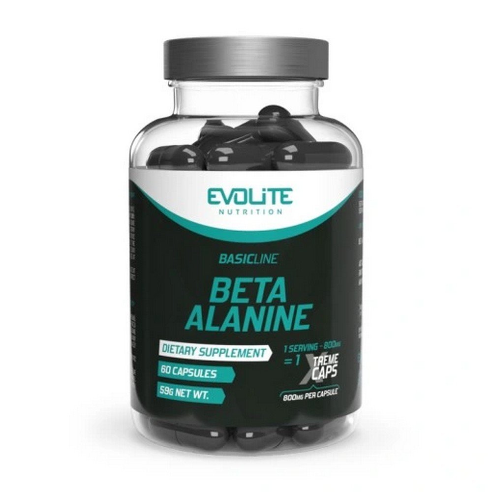 EVOLITE BETA-ALANINE 60 caps BETA-ALANINE PERFORMANCE,EVOLITE BETA-ALANINA 60 kaps. WYDAJNOŚĆ BETA-ALANINY