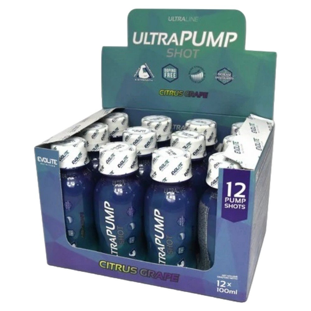 Evolite Nutrition, pre-workout supplement, multi-ingredient fruit product, ampoules 100 g 100 ml,Evolite Nutrition odżywka przedtreningowa, wieloskładnikowy produkt owocowy, ampułki 100 g 100 ml