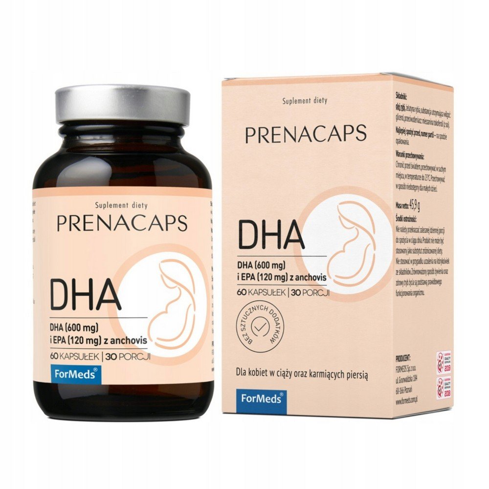 ForMeds,Prenacaps DHA dietary supplement 60,Prenacaps DHA suplement diety 60