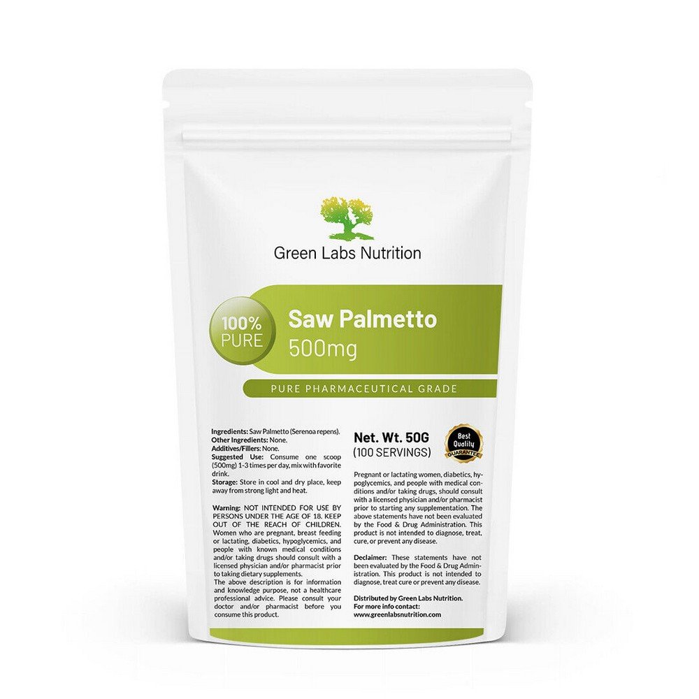Green Labs Nutrition,Saw Palmetto Powder Serenoa Repens Prostate health,Saw Palmetto Powder Serenoa Repens Zdrowie prostaty