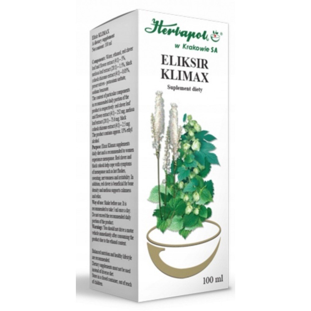 Herbapol Kraków,Dietary supplement Eliksir Klimax 100 ml,Suplement diety Eliksir Klimax 100 ml