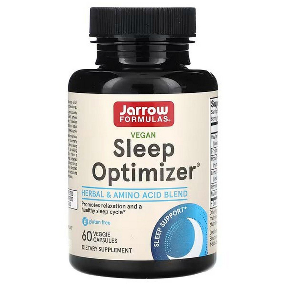 Jarrow Formulas, Vegan Sleep Optimizer, 60 Veggie Capsules,Jarrow Formulas, veganer Schlafoptimierer, 60 vegetarische Kapseln