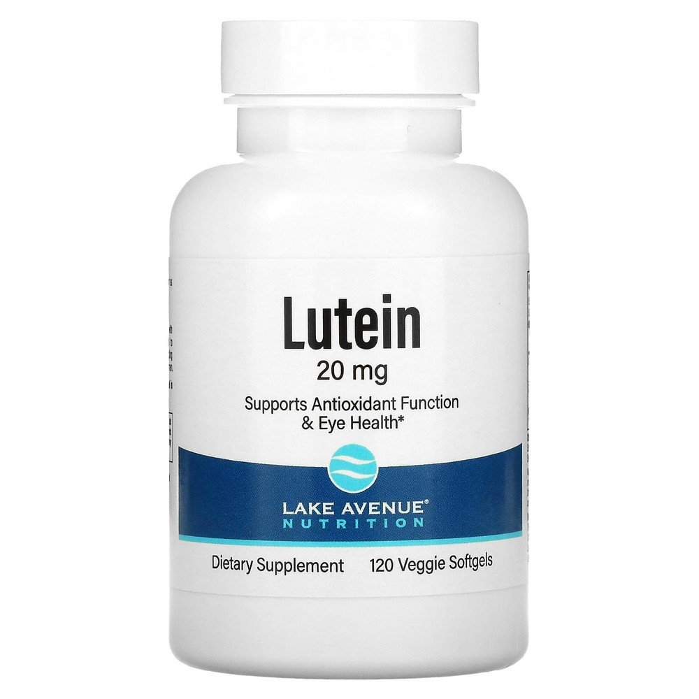 Lake Avenue Nutrition, Lutein, 20 mg, 120 Vegetable Softgels,Lake Avenue Nutrition, Lutein, 20 mg, 120 pflanzliche Weichkapseln