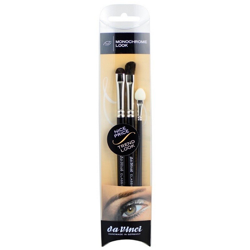da Vinci,Makeup brush set Monochrome Look 4802,Sada štětců na make-up Monochrome Look 4802