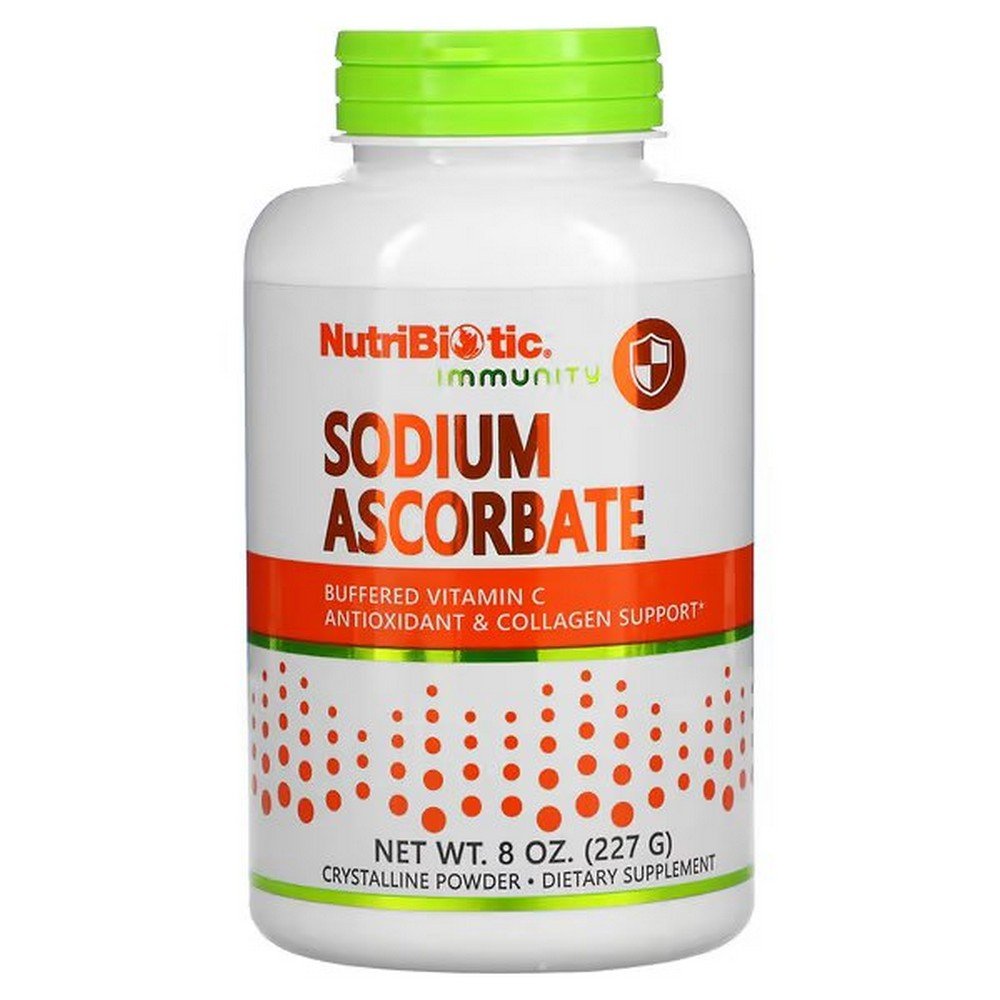 NutriBiotic, Immunity, Sodium Ascorbate, Crystalline Powder, 8 oz (227 g),NutriBiotic, Immunität, Natriumascorbat, kristallines Pulver, 8 oz (227 g)