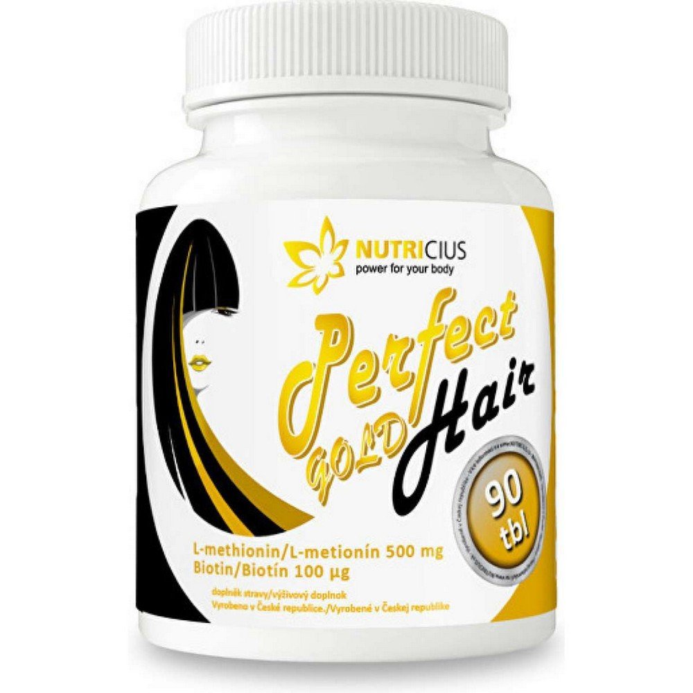 Nadeje,NUTRICIUS PERFECT HAIR gold methionine.500mg+biotin100ug tbl.90,NUTRICIUS PERFECT HAIR gold methion.500mg+biotin100ug tbl.90