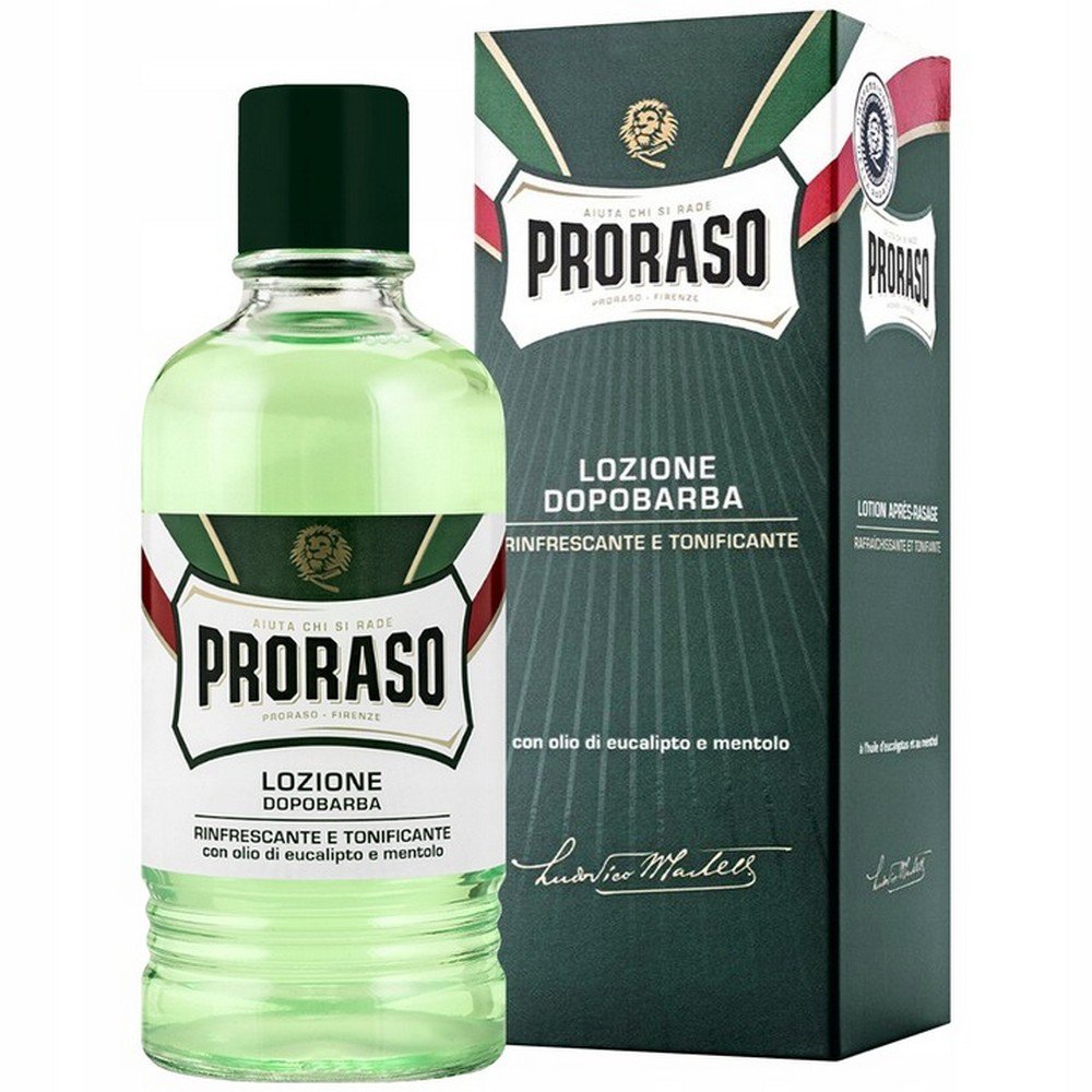 Proraso,Proraso Lozione Dopobarba refreshing aftershave with eucalyptus oil and menthol 400ml,Proraso Lozione Dopobarba odświeżająca woda po goleniu z olejkiem eukaliptusowym i mentolem 400ml