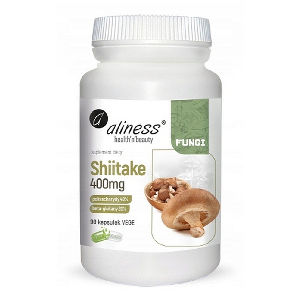Aliness,Reishi 400mg Aliness 90 capsules VEGE Beta-glucans,Reishi 400mg Aliness 90 kapsułek Beta-glukany VEGE