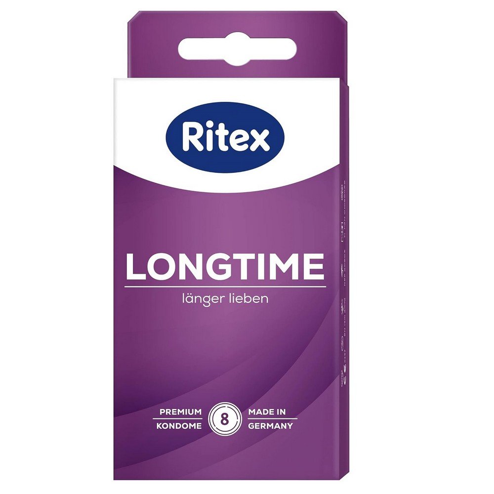 Ritex Longtime Condoms  with double ring 8 pieces, Ritex Longtime Kondome mit Doppelring 8 Stück