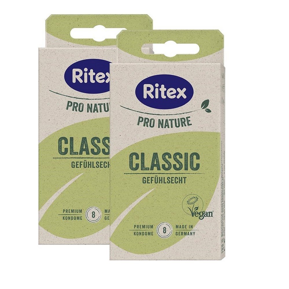 Ritex Pro Nature Classic - Natural touch condoms, 16 pieces, Ritex Pro Nature Classic - Kondome mit natürlichem Touch, 16 Stück