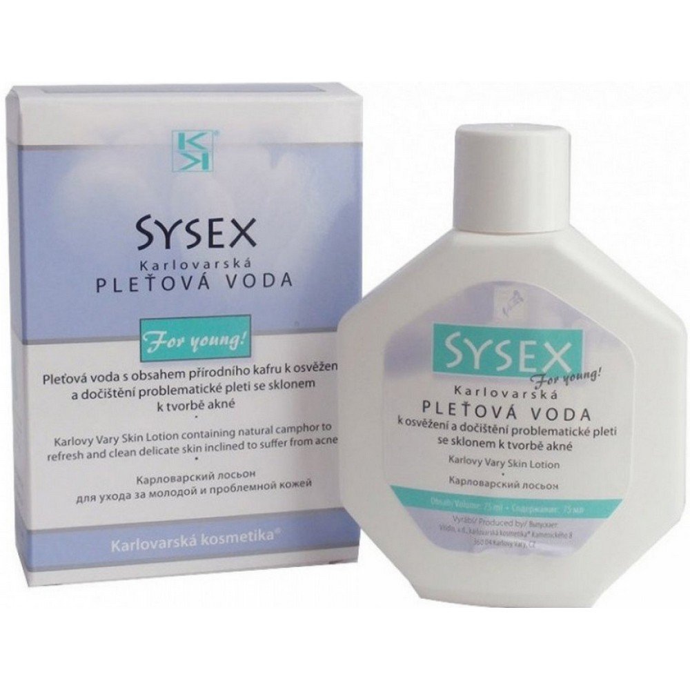 Vridlo, Sysex lotion 75 ml, Sysex pleťová voda 75 ml