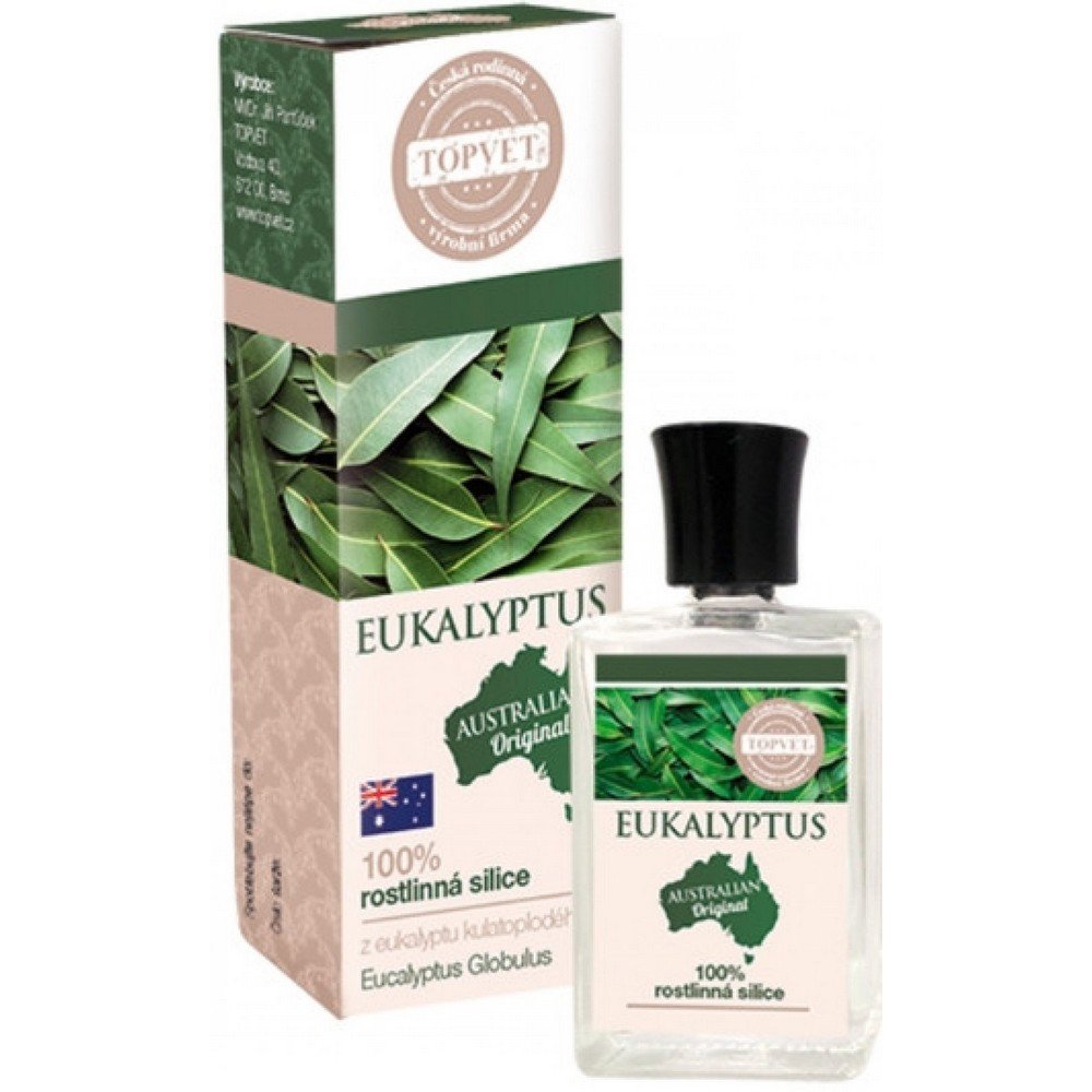 Topvet,Topvet Eucalyptus 100% essential oil 10 ml,Topvet Eucalyptus 100% silice 10 ml